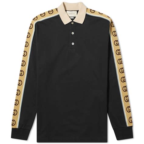 gucci black long sleeve shirt|xxl gucci shirts.